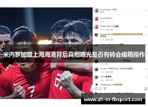 米内罗加盟上海海港背后真相曝光是否有转会暗箱操作